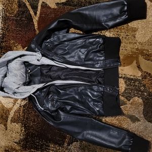 Fake leather jacket